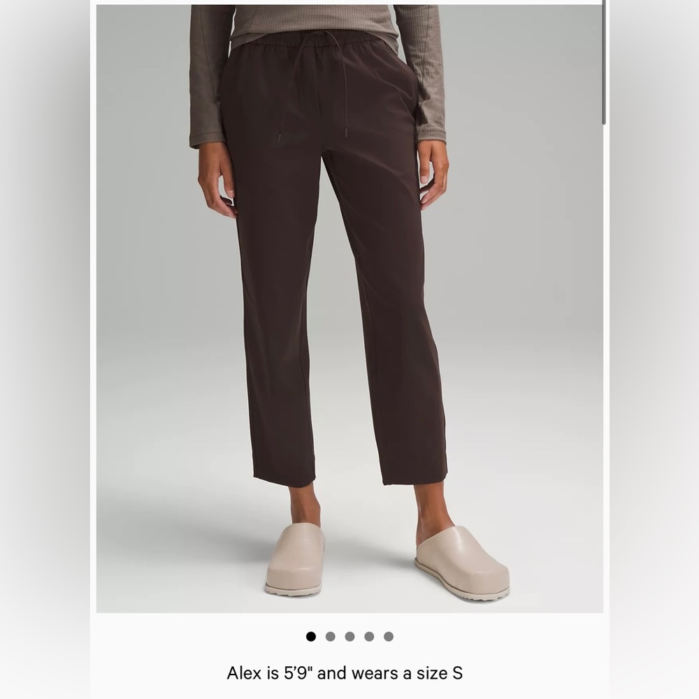 Lululemon pants tapered leg in espresso
